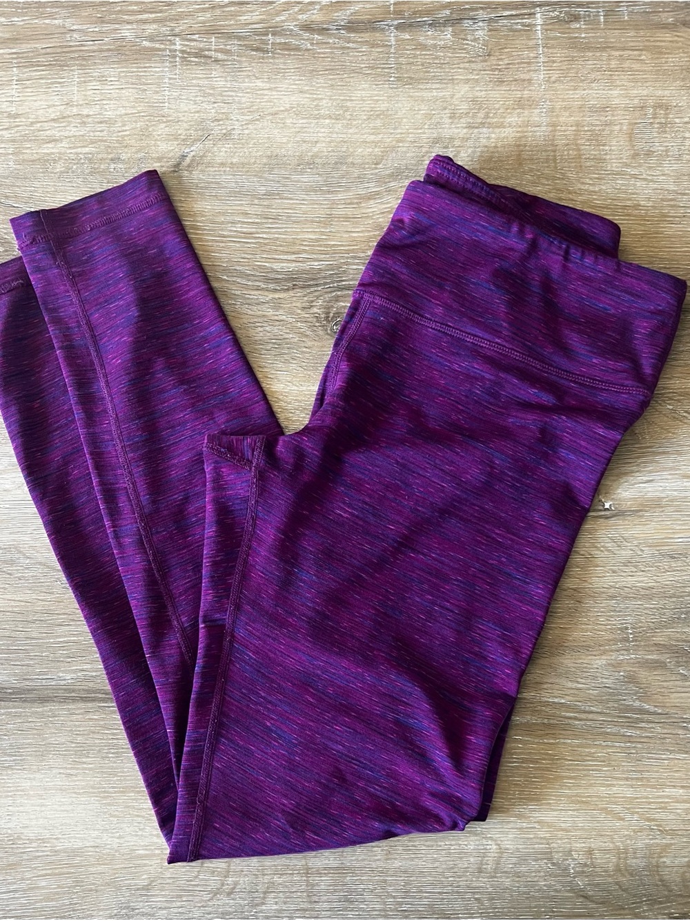 90° By Reflex Purple & Pink Space-Dye Leggings